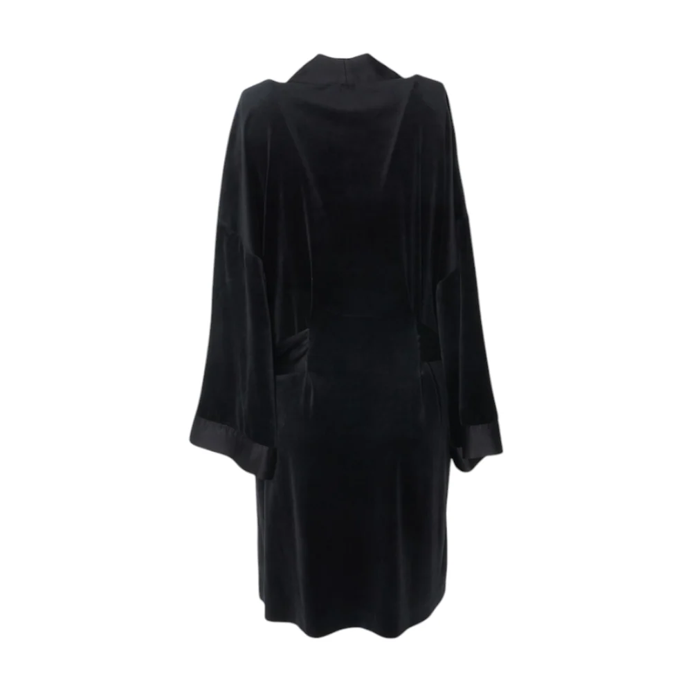 Black Solid Robe - Image 2