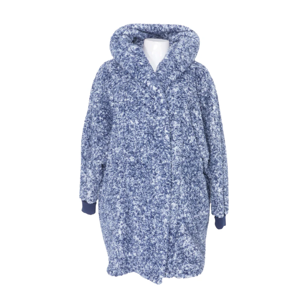 Blue Solid Robe