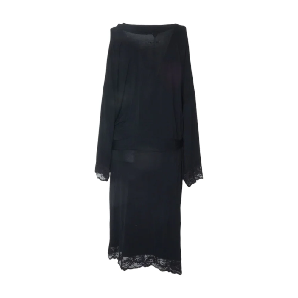 Black Solid Robe - Image 2