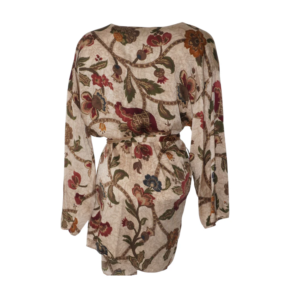 Vintage Multi Floral Robe - Image 2