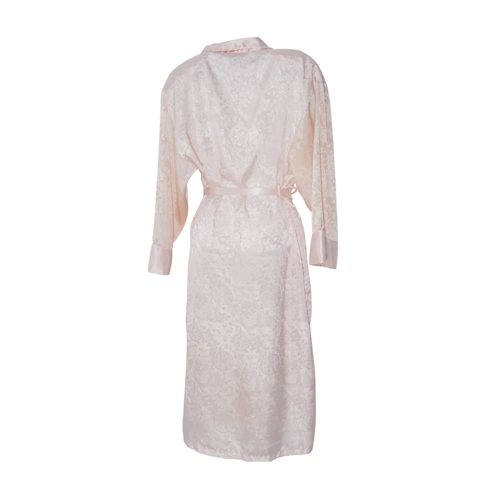 Vintage Pink Petite Paisley Robe - Image 2