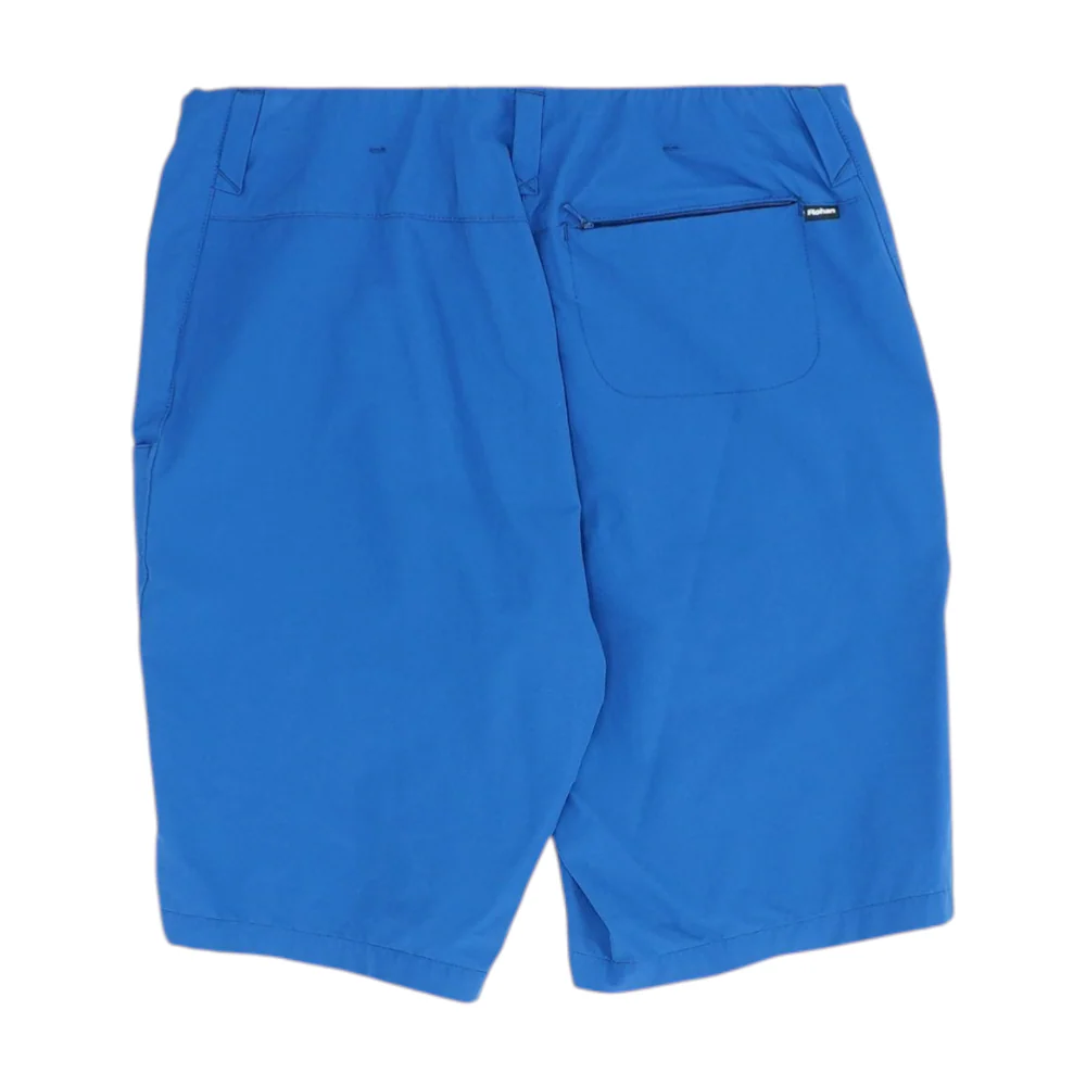 Blue Solid Active Shorts - Image 2