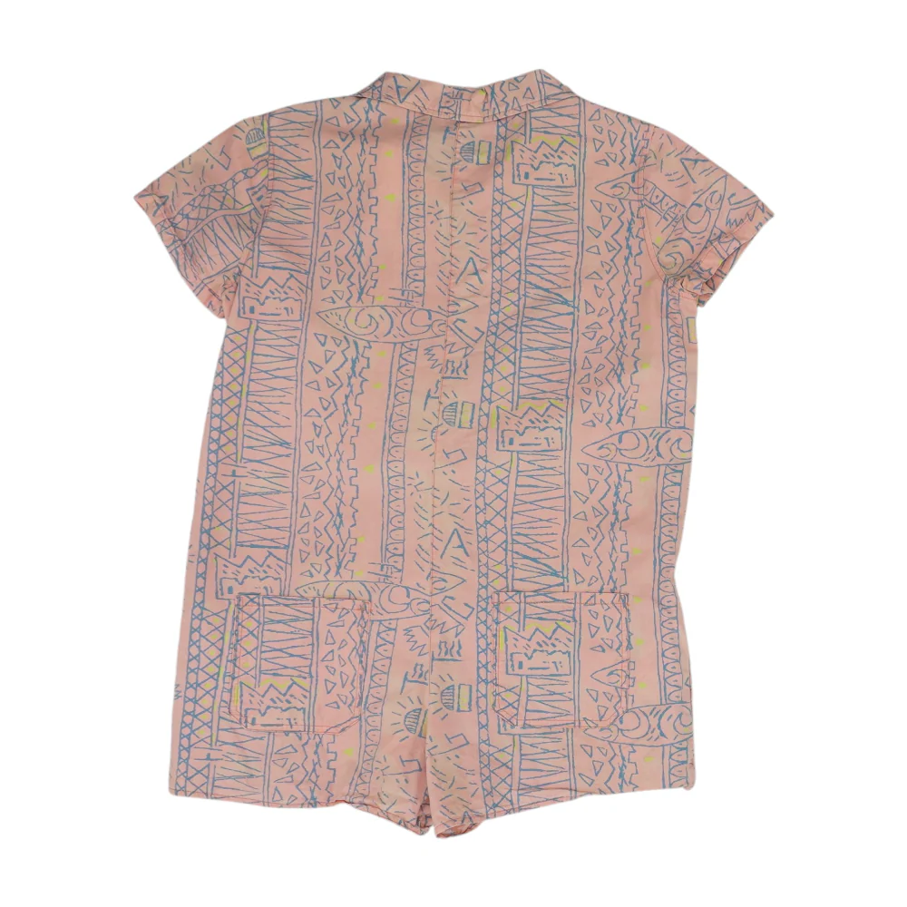 Peach Graphic Romper - Image 2