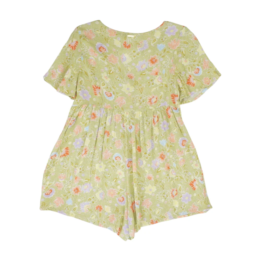 Green Floral Romper - Image 2