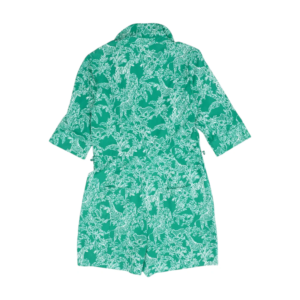 Green Graphic Romper - Image 2