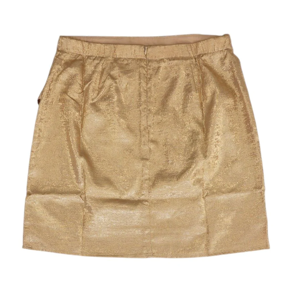 Rose Gold Solid Mini Skirt - Image 2