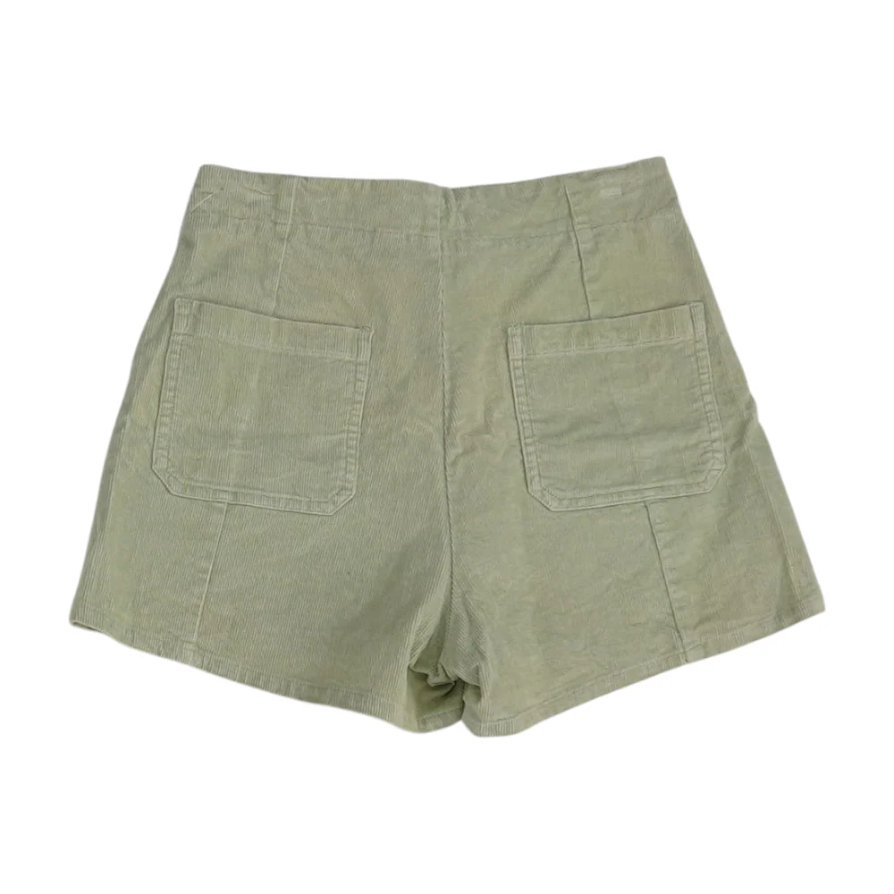 Green Solid Chino Shorts - Image 2