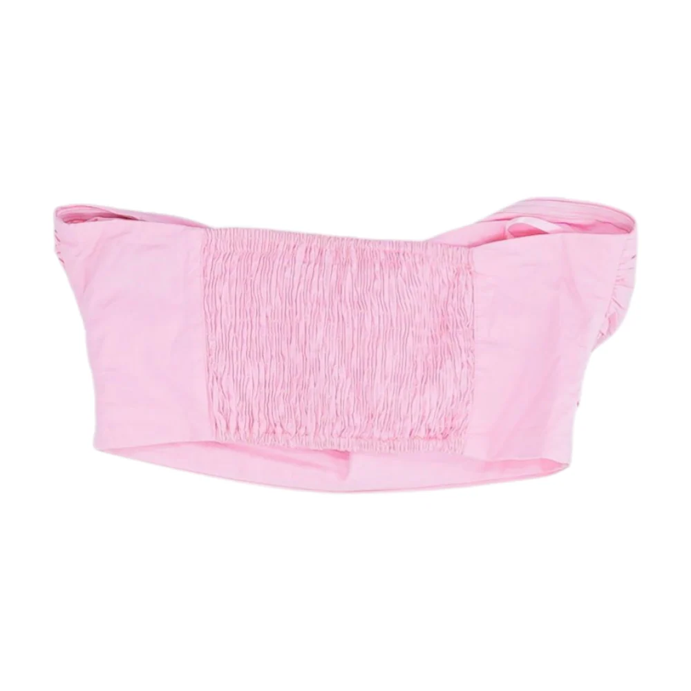 Pink Cropped Blouse - Image 2