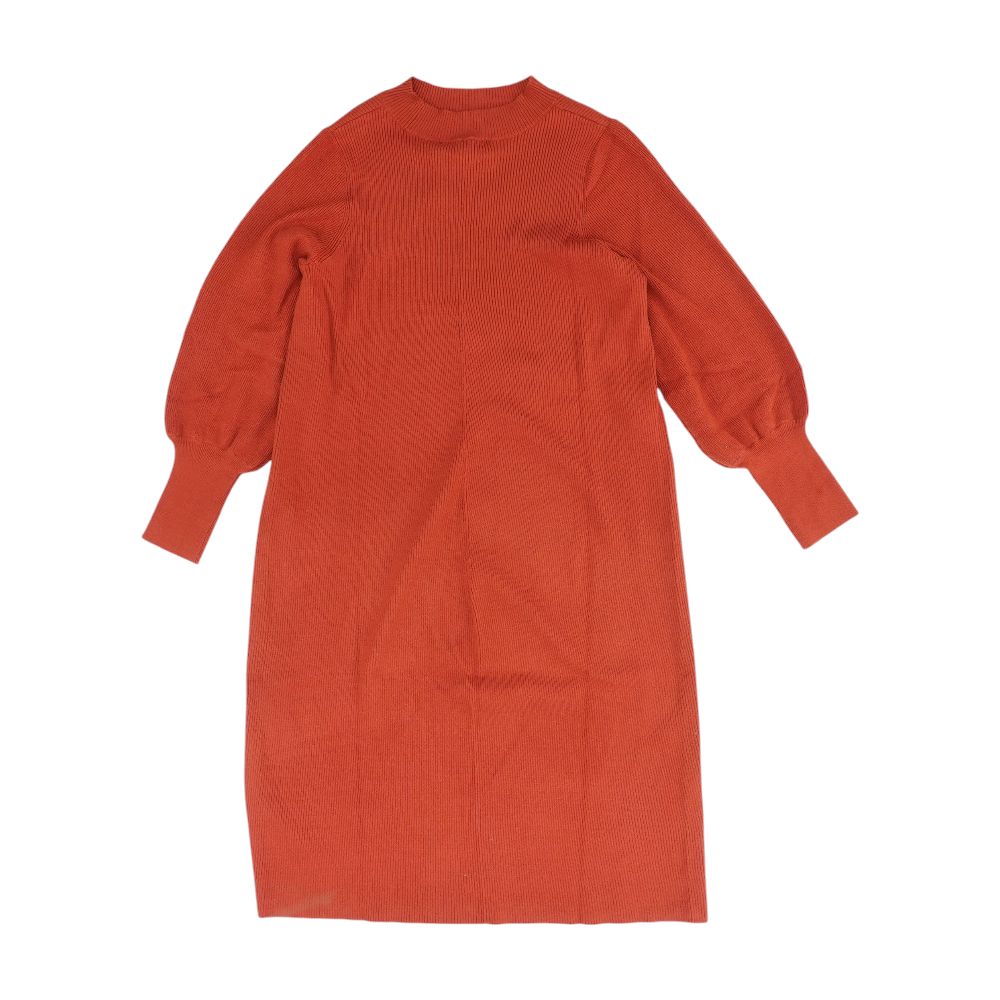 Rust Solid Cardigan Sweater - Image 2