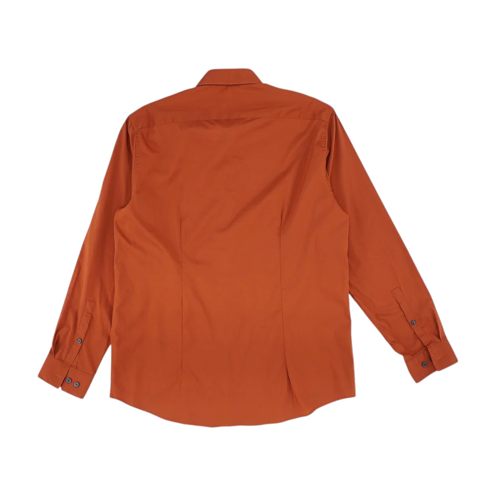 Rust Solid Long Sleeve Button Down - Image 2