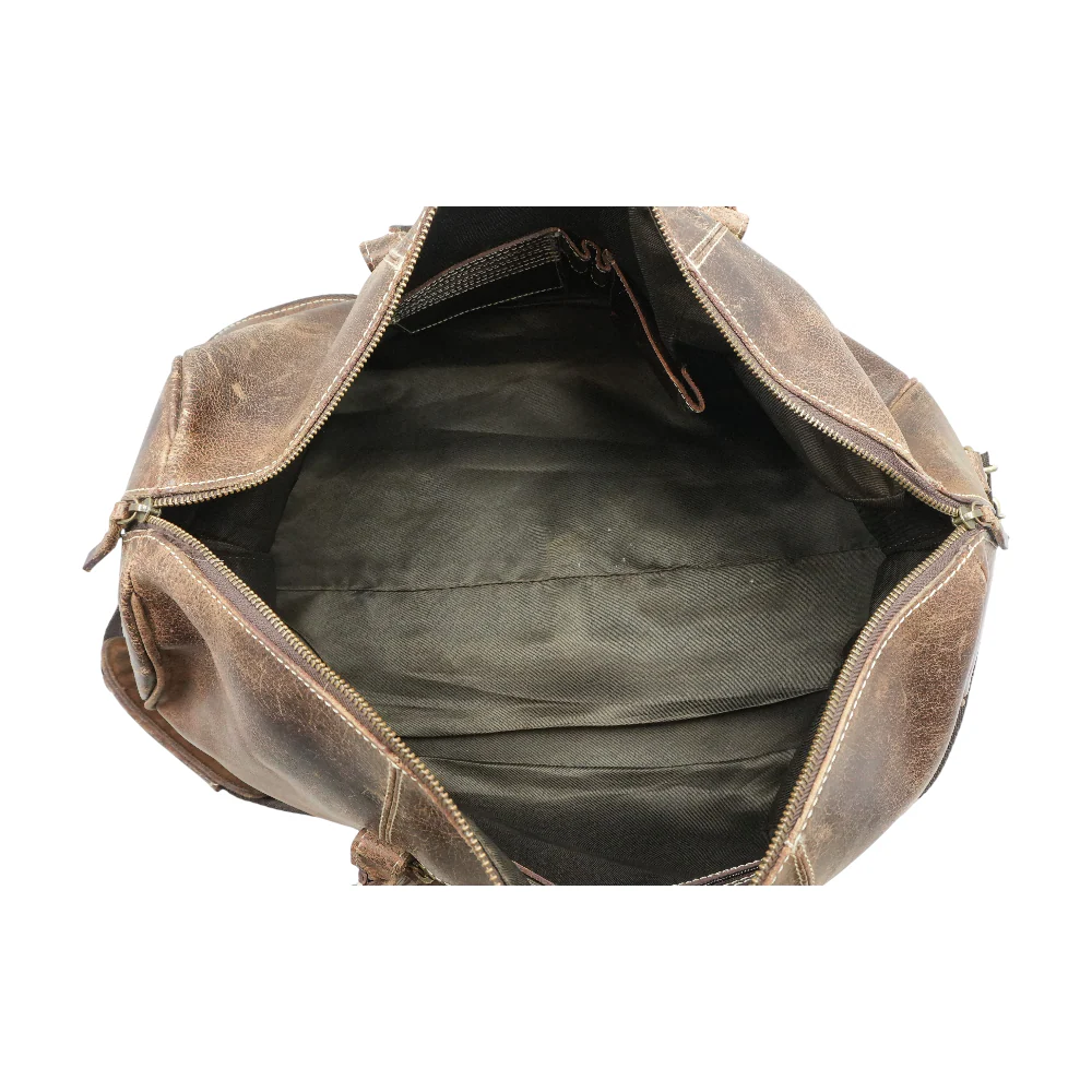 Brown Weekender Bag - Image 3