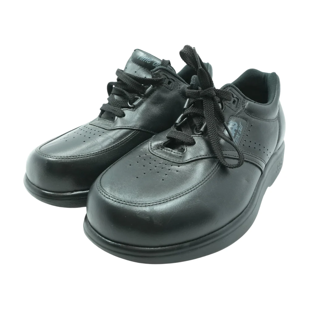Black Lace-Up Casual Shoes