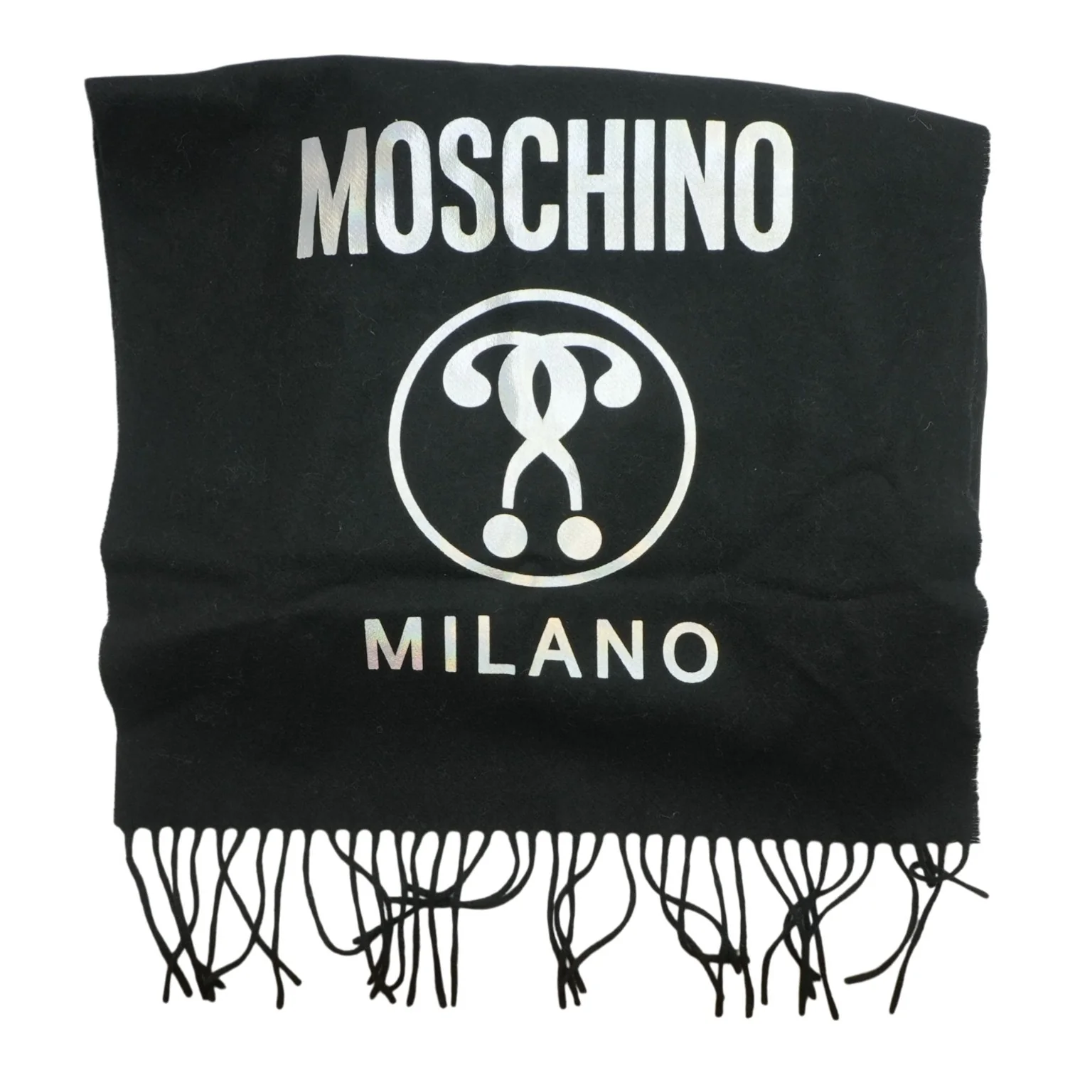 Black Wool Scarf - Image 2