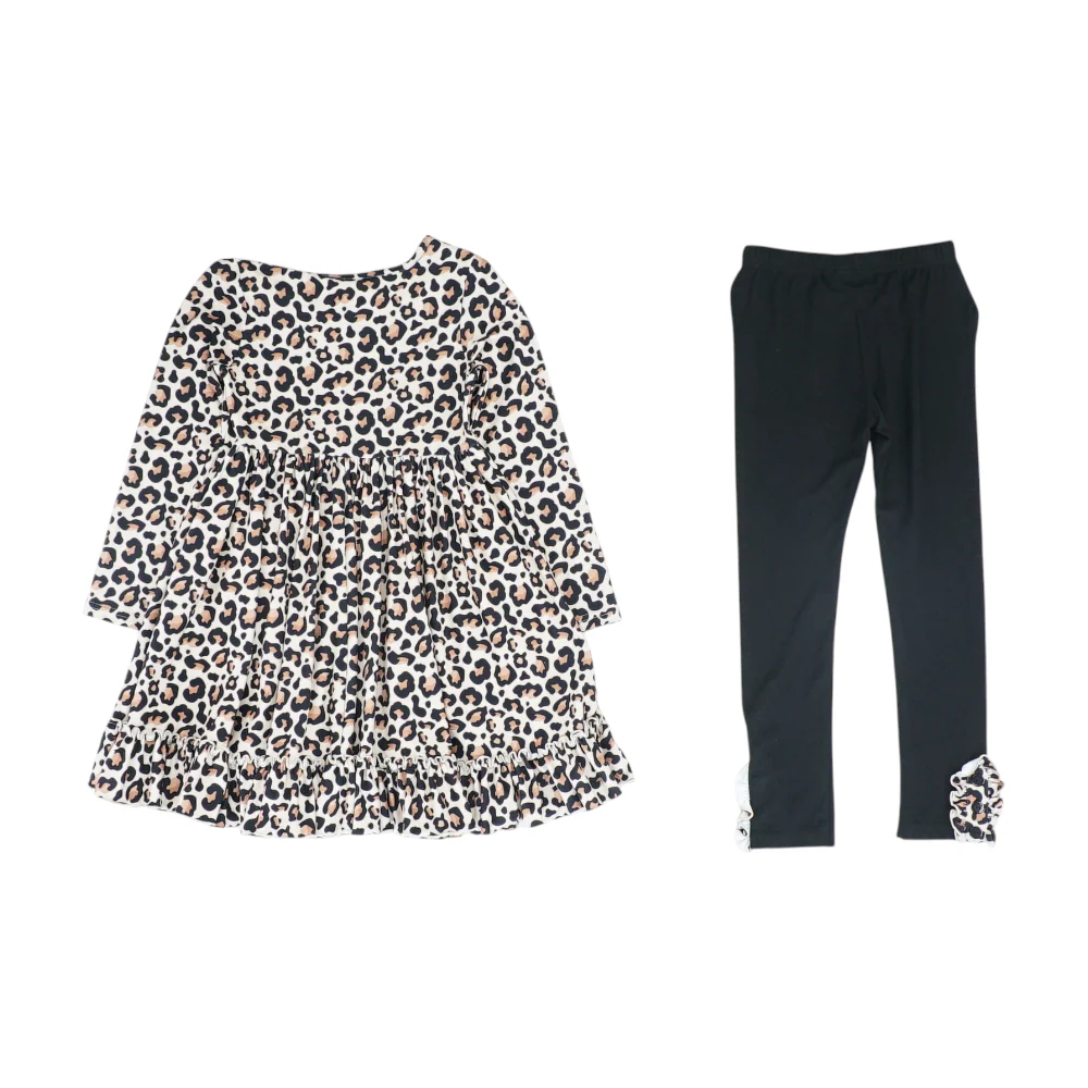 Beige Animal Print Long Sleeve Set - Image 2