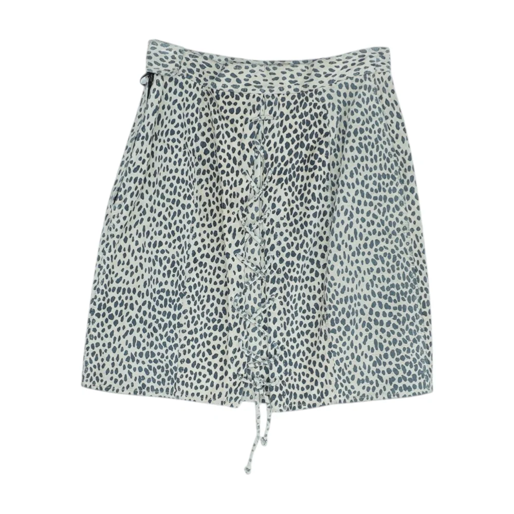 Beige Animal Print Mini Skirt - Image 2