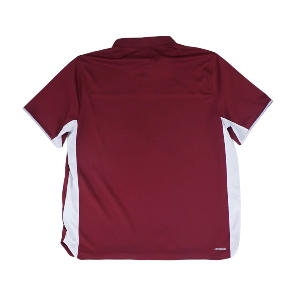 Burgundy Solid Short Sleeve Polo - Image 2