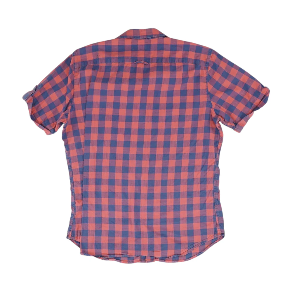 Red Check Short Sleeve Button Down - Image 2