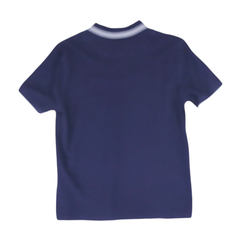 Navy Solid Short Sleeve Polo - Image 2