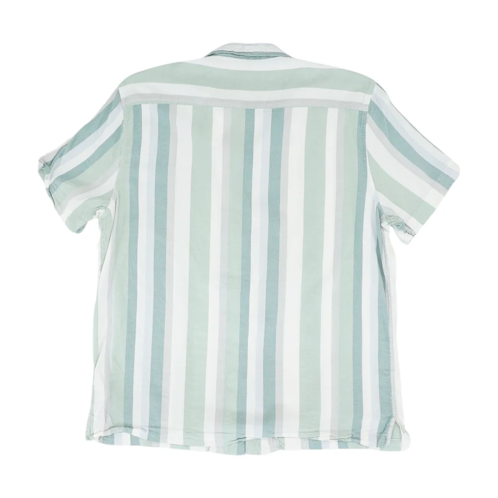 Green Striped Short Sleeve Button Down - Image 2
