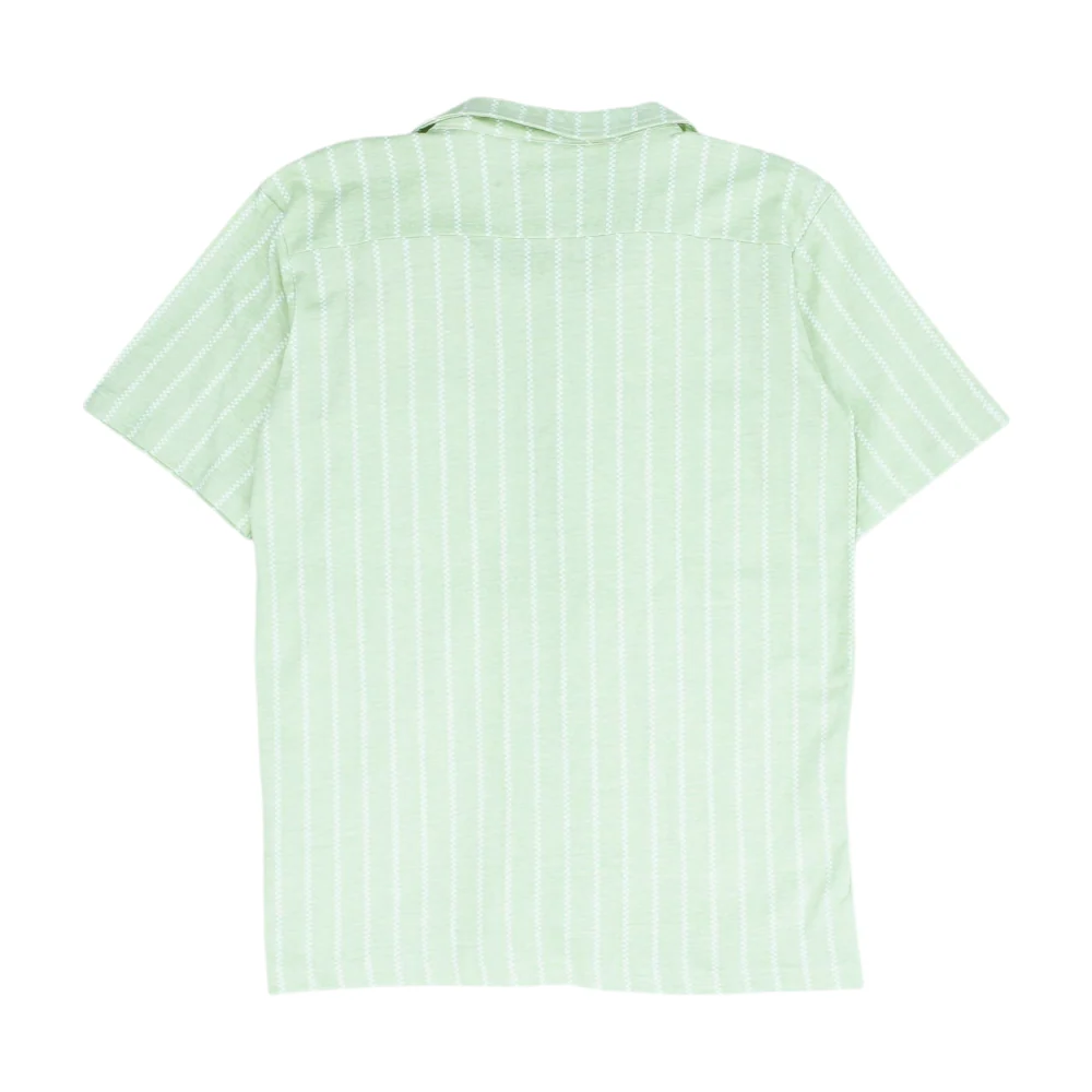 Green Striped Short Sleeve Button Down - Image 2