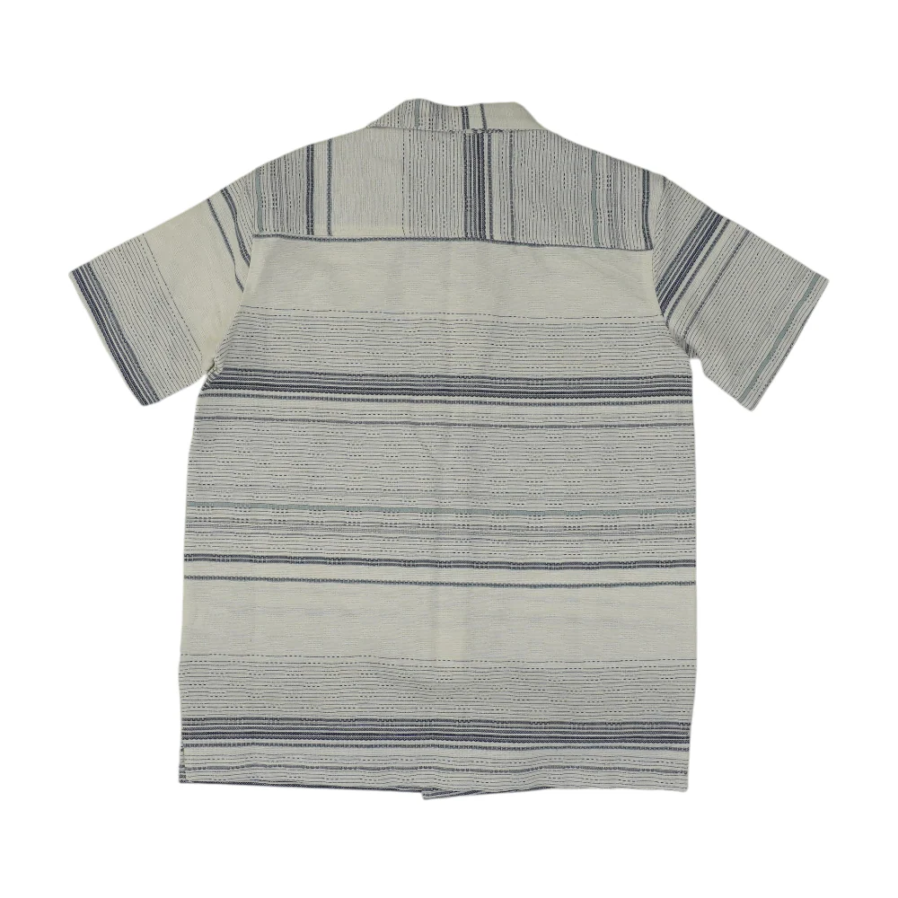Blue Striped Short Sleeve Button Down - Image 2