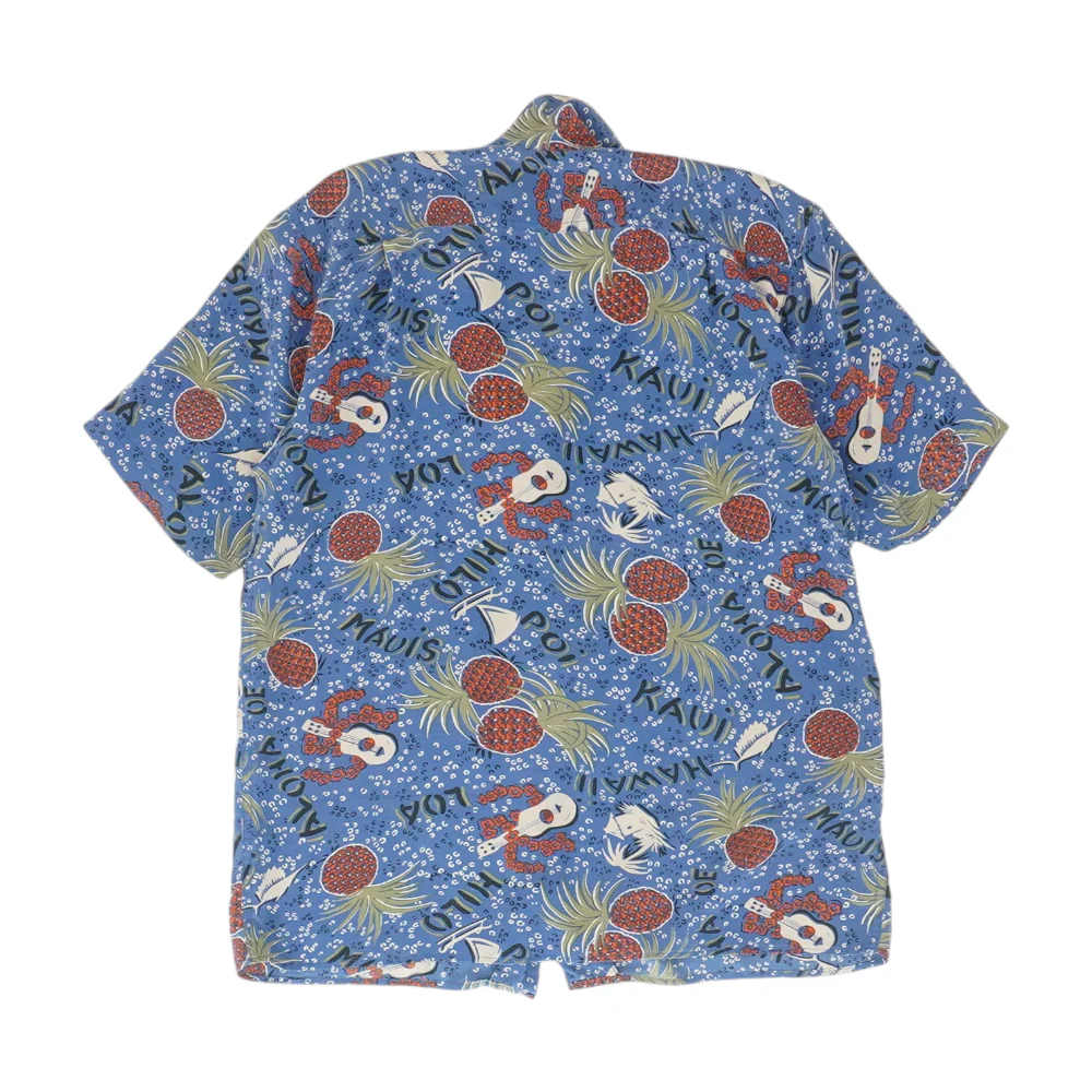 Blue Print Short Sleeve Button Down - Image 2