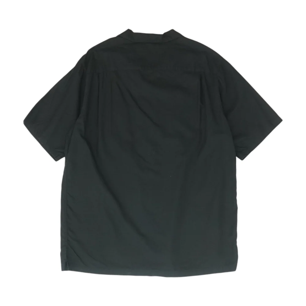 Black Tall Solid Short Sleeve Button Down - Image 2