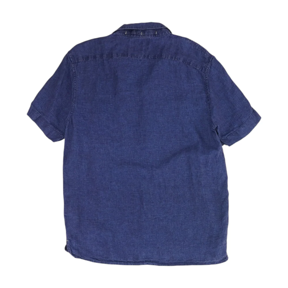 Indigo Solid Short Sleeve Button Down - Image 2