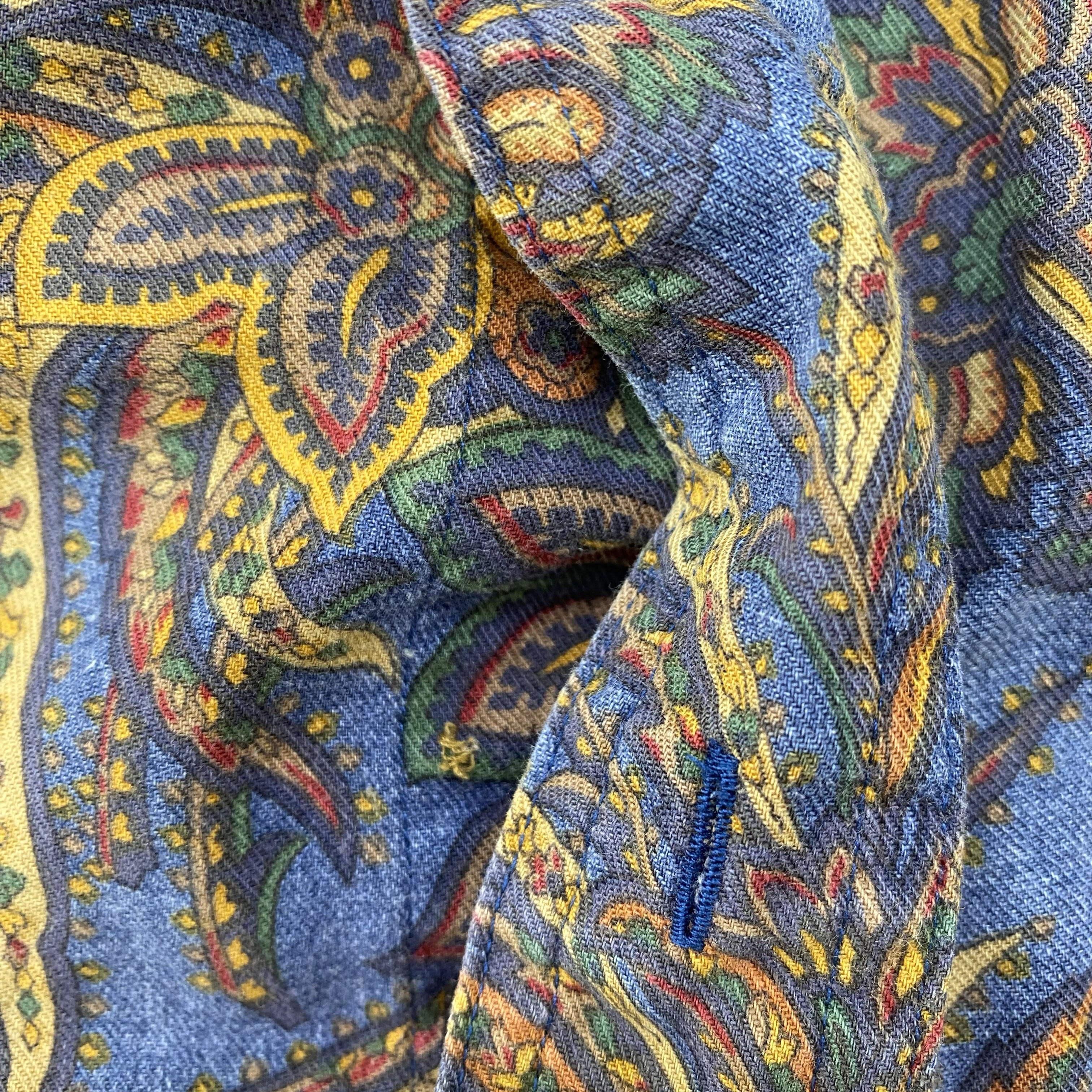 Vintage Ralph Lauren Printed Short Sleeve Button Down - Image 4