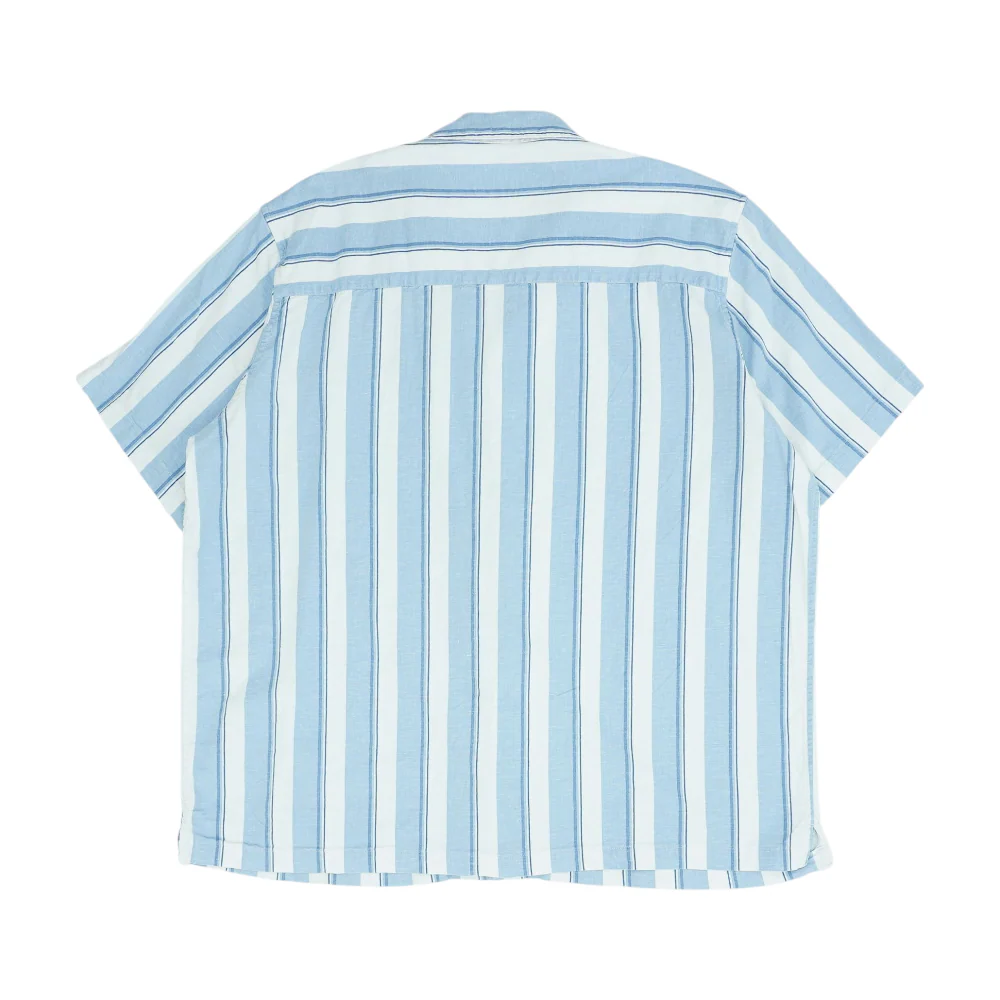 Blue Striped Short Sleeve Button Down - Image 2