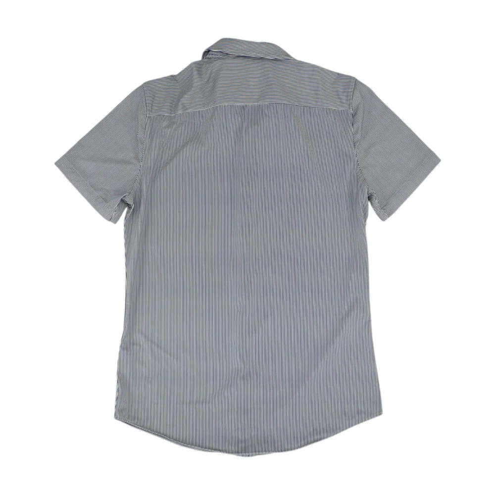Navy Striped Short Sleeve Button Down - Image 2