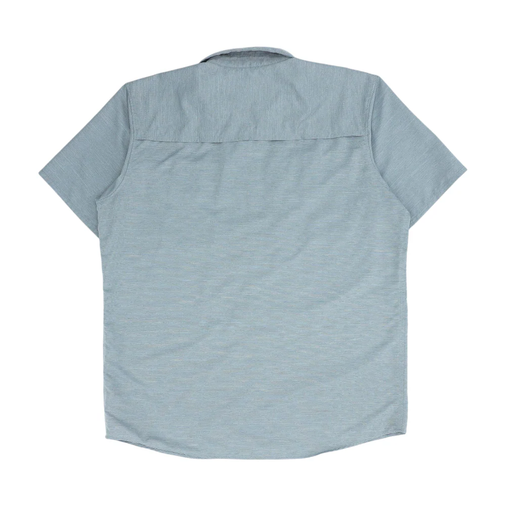 Gray Tall Solid Short Sleeve Button Down - Image 2