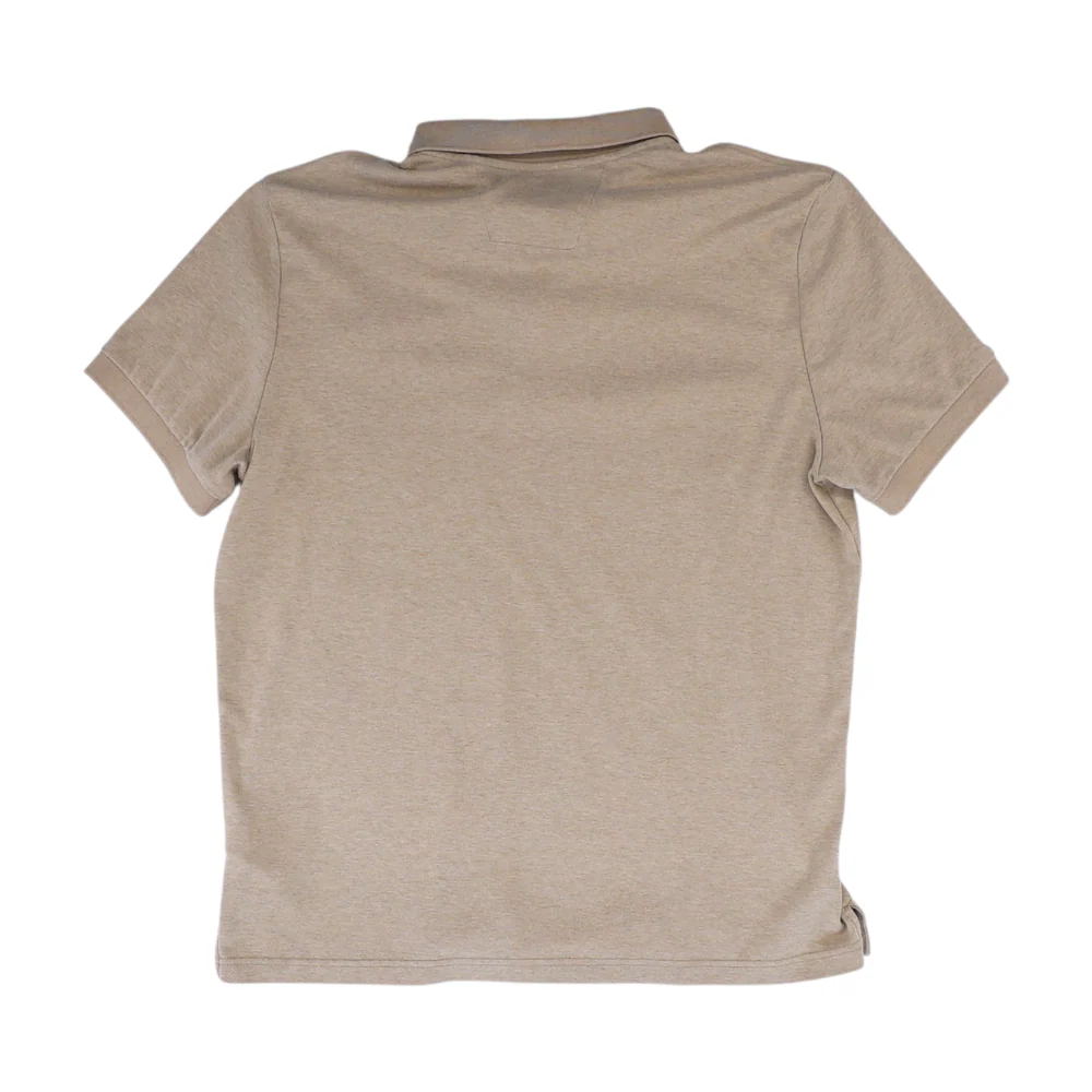 Tan Solid Short Sleeve Polo - Image 2