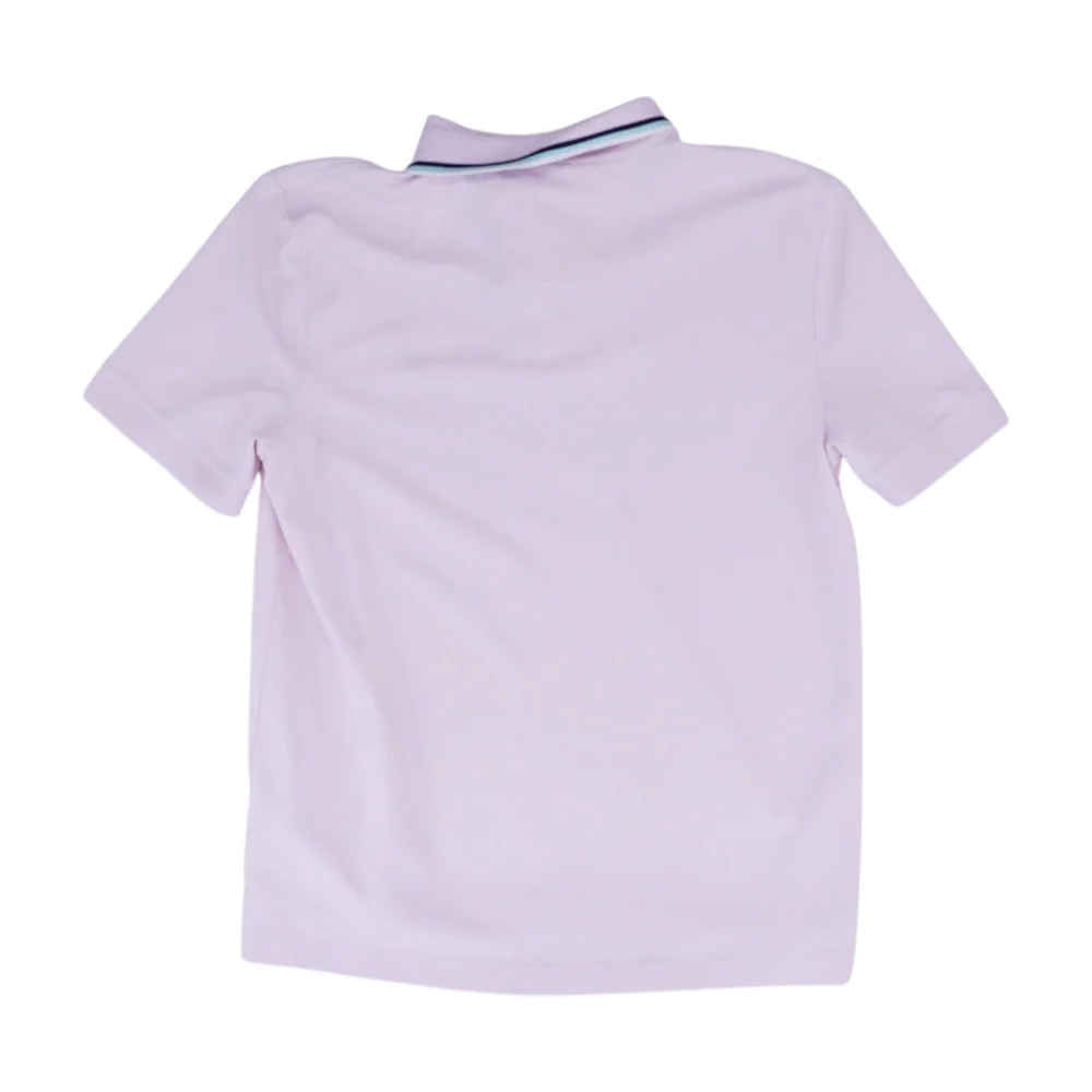 Pink Solid Short Sleeve Polo - Image 2
