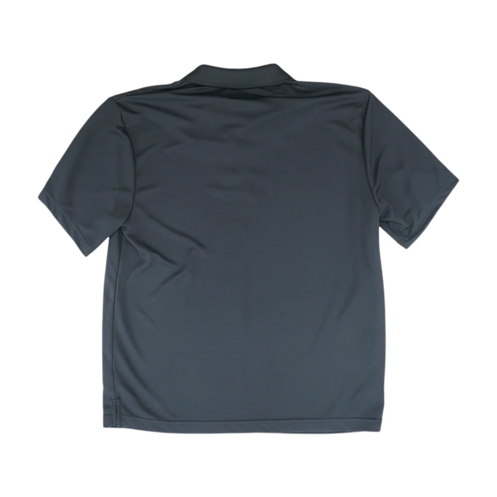 Black Solid Short Sleeve Polo - Image 2