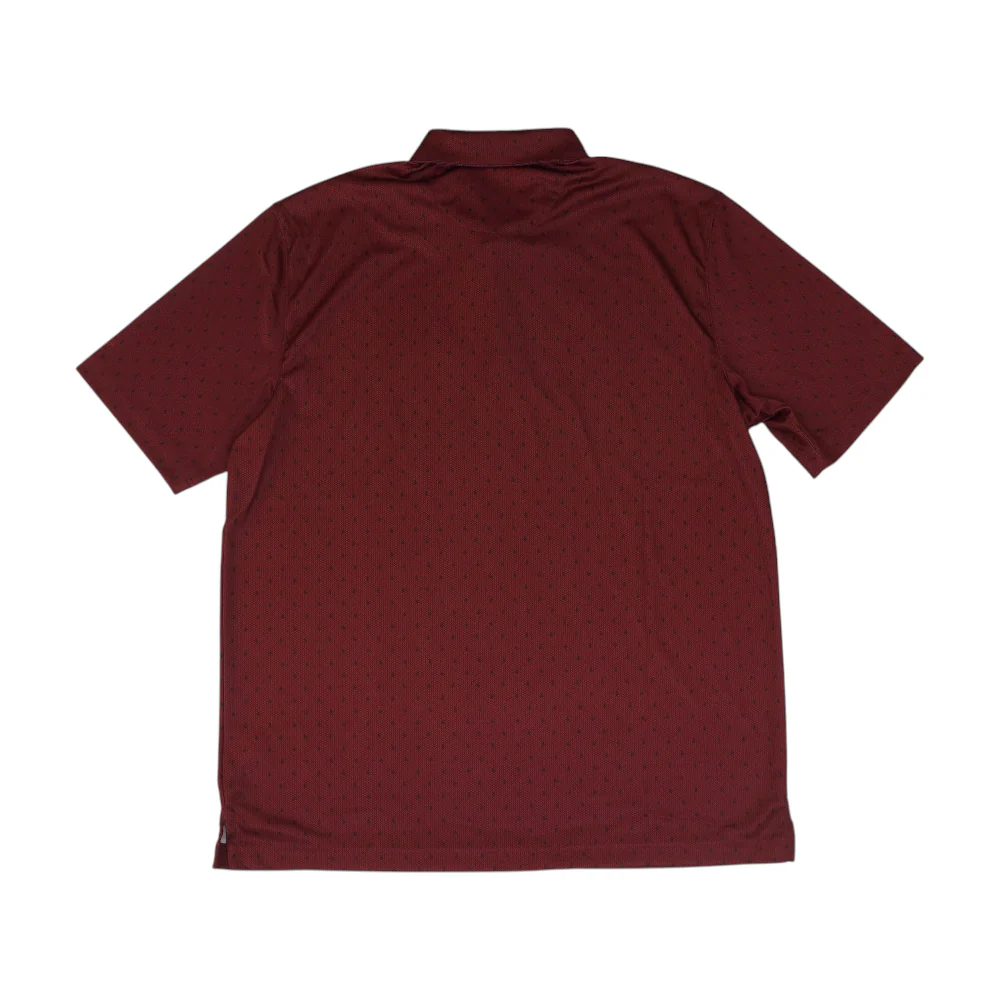 Red Abstract Short Sleeve Polo - Image 2