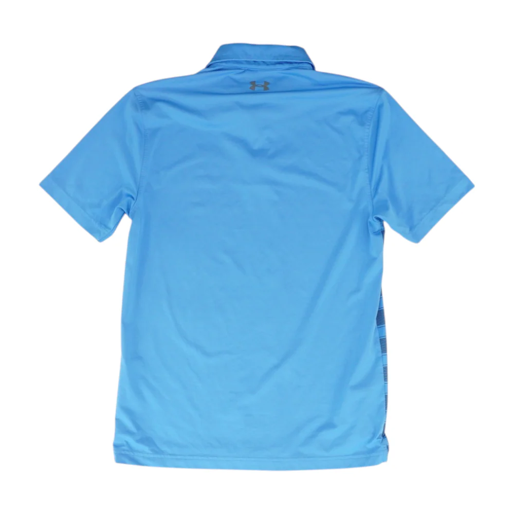 Blue Striped Short Sleeve Polo - Image 2