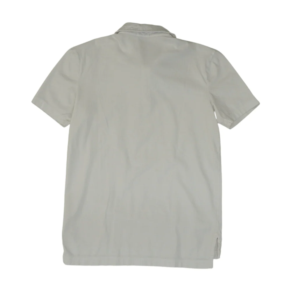 White Solid Short Sleeve Polo - Image 2