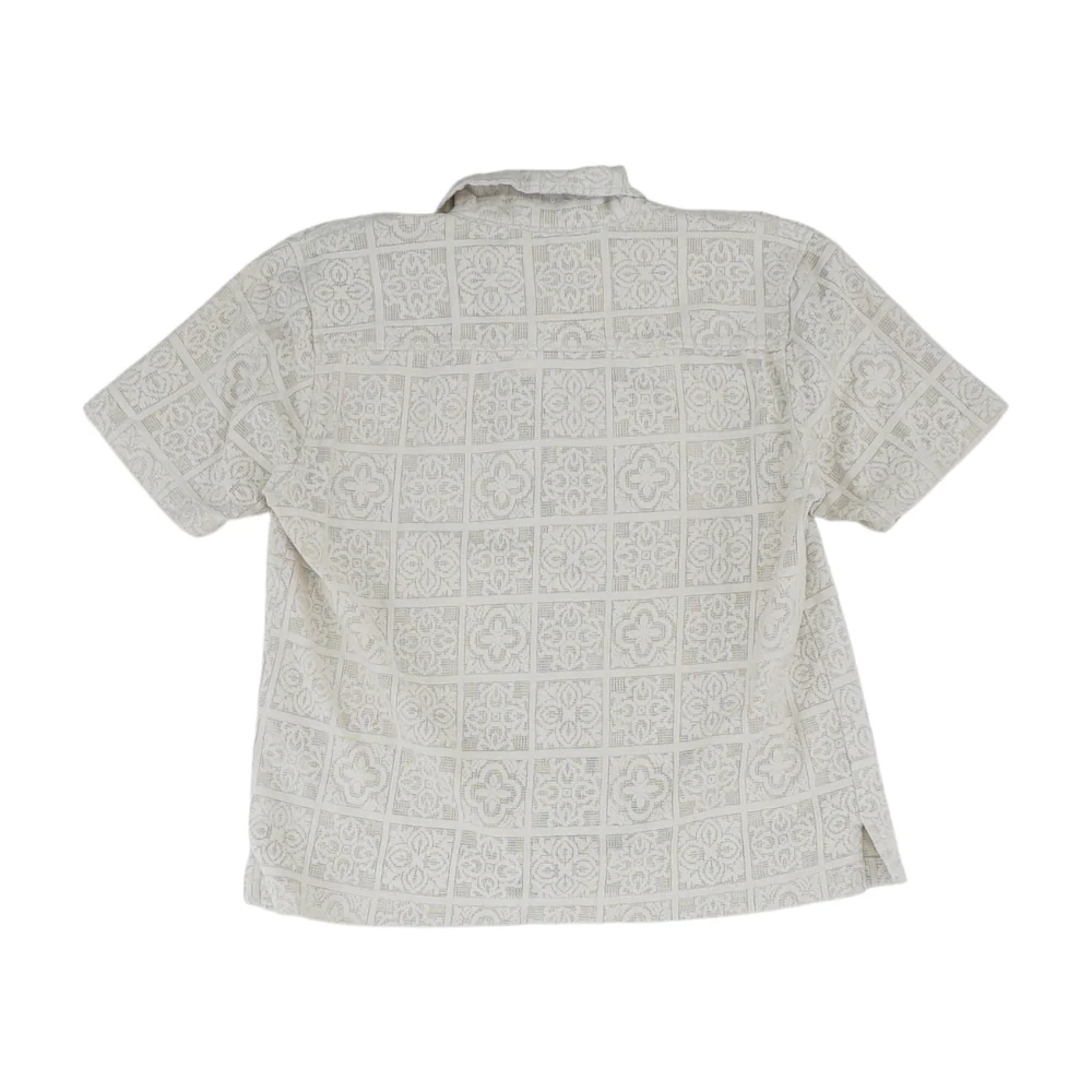Beige Solid Short Sleeve Polo - Image 2
