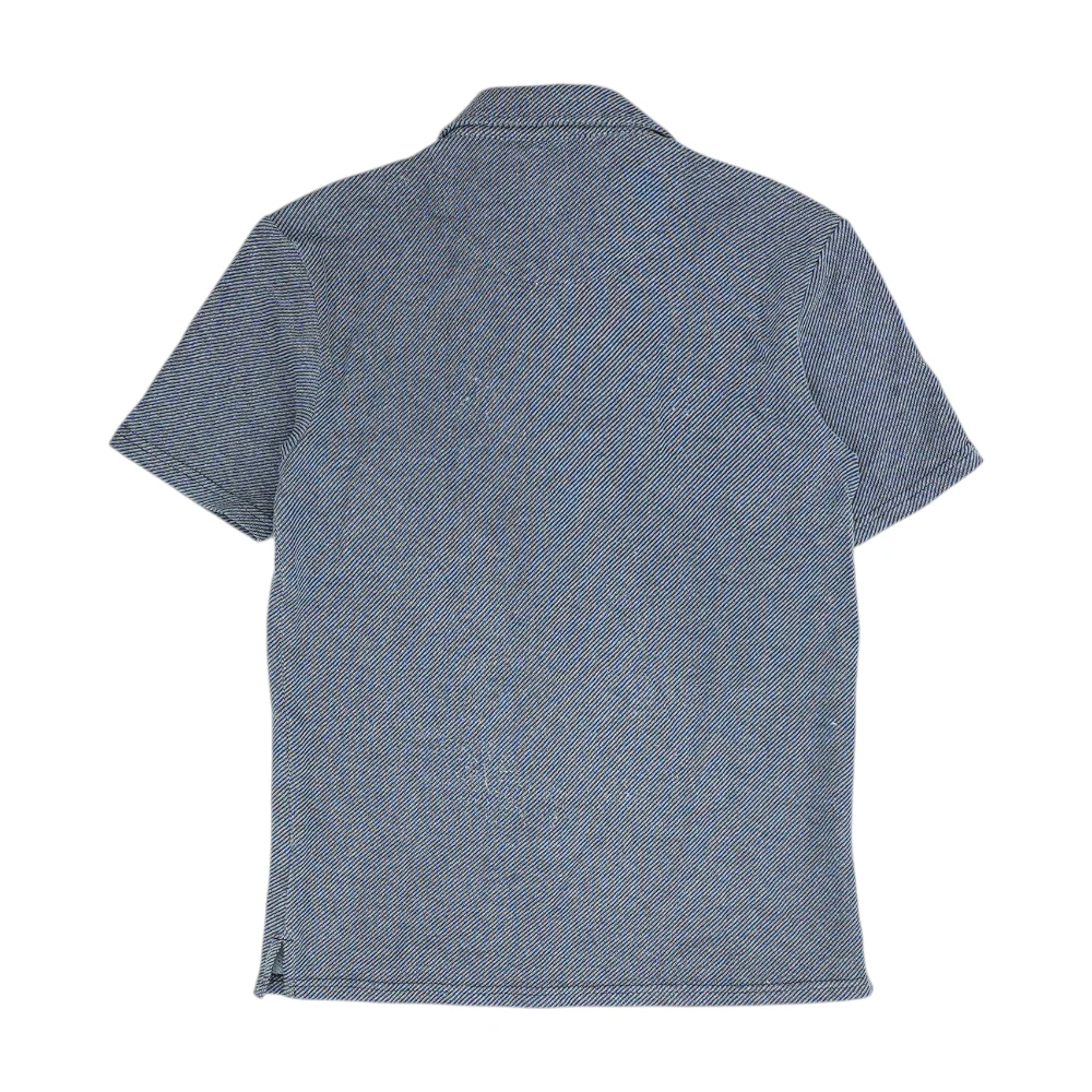 Blue Striped Short Sleeve Button Down - Image 2