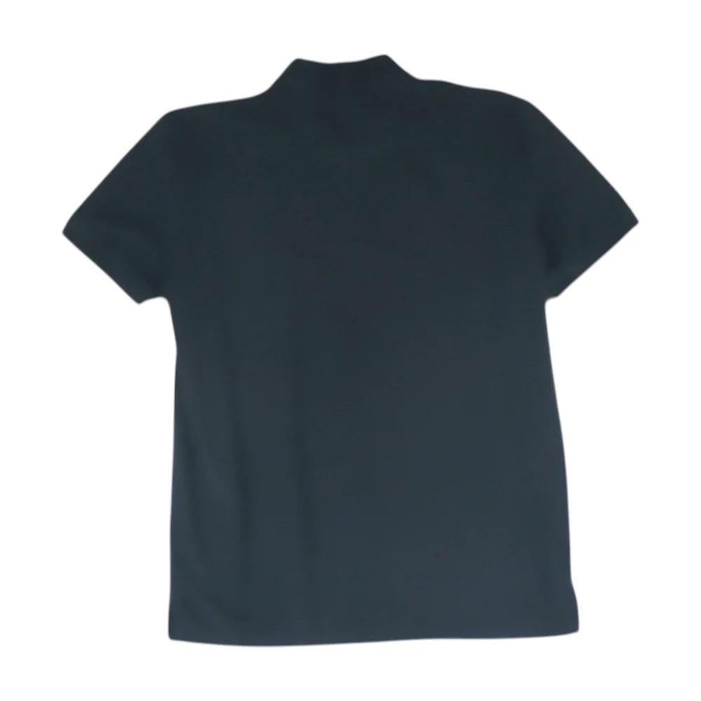 Black Solid Short Sleeve Polo - Image 2