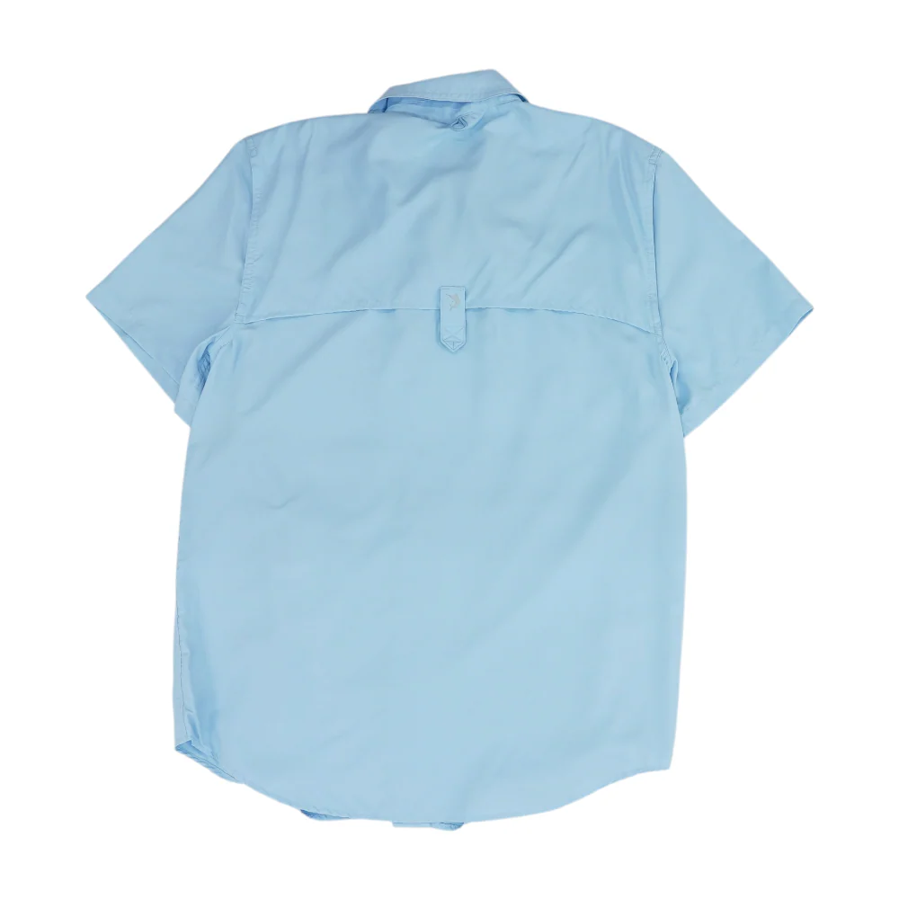 Blue Solid Outdoor Button Down - Image 2
