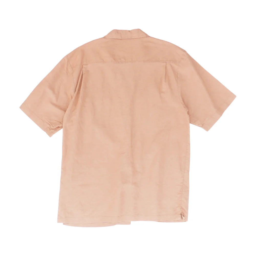 Brown Solid Short Sleeve Button Down - Image 2