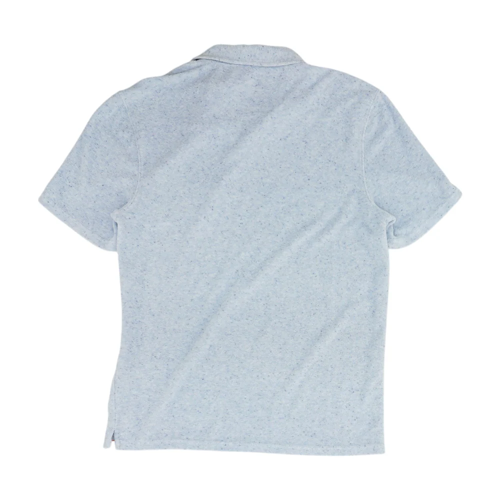 Blue Solid Short Sleeve Polo - Image 2