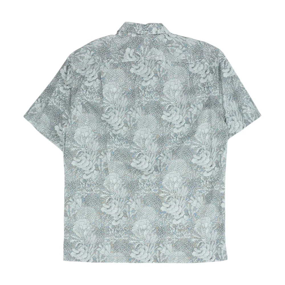 Black Floral Short Sleeve Button Down - Image 2