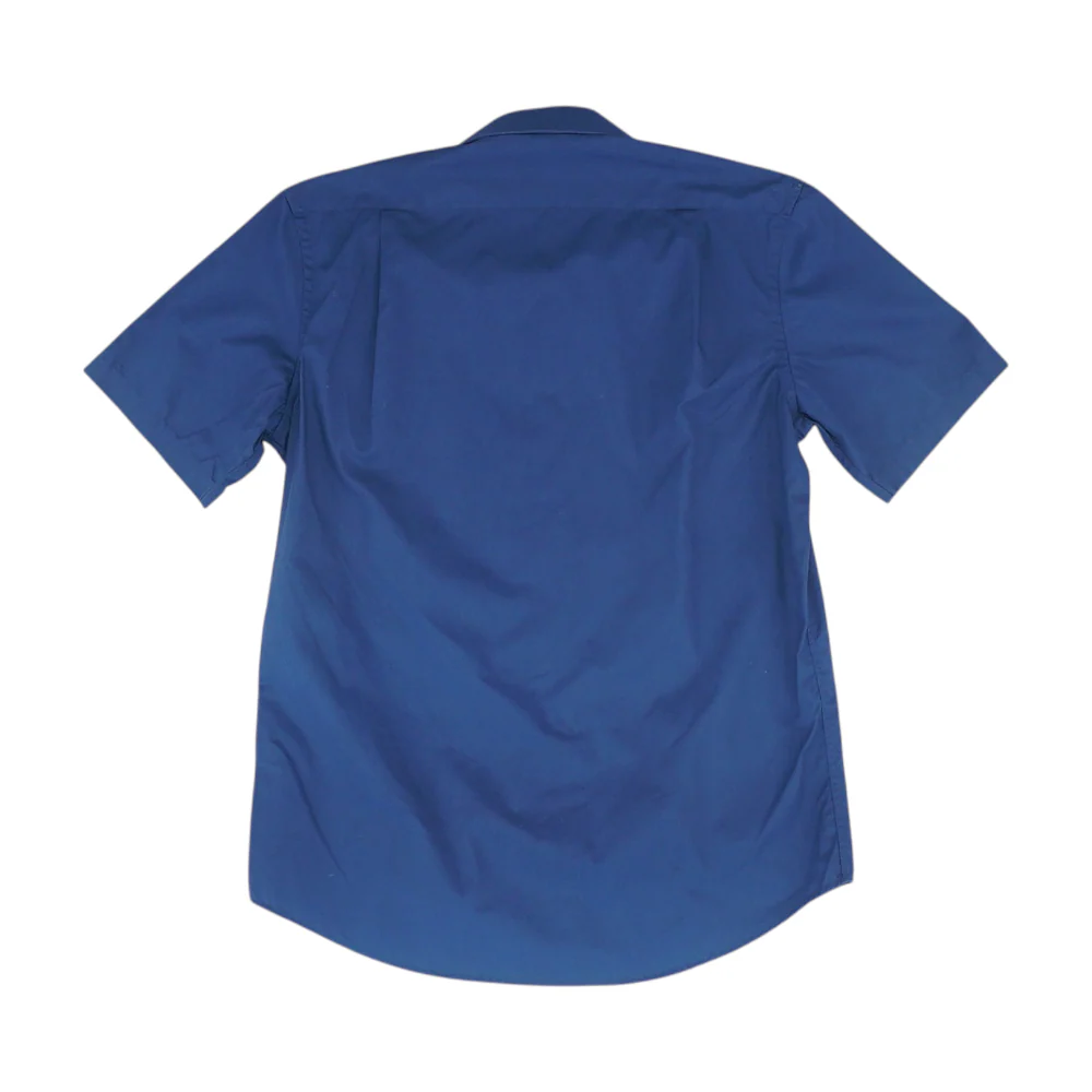 Navy Solid Short Sleeve Button Down - Image 2