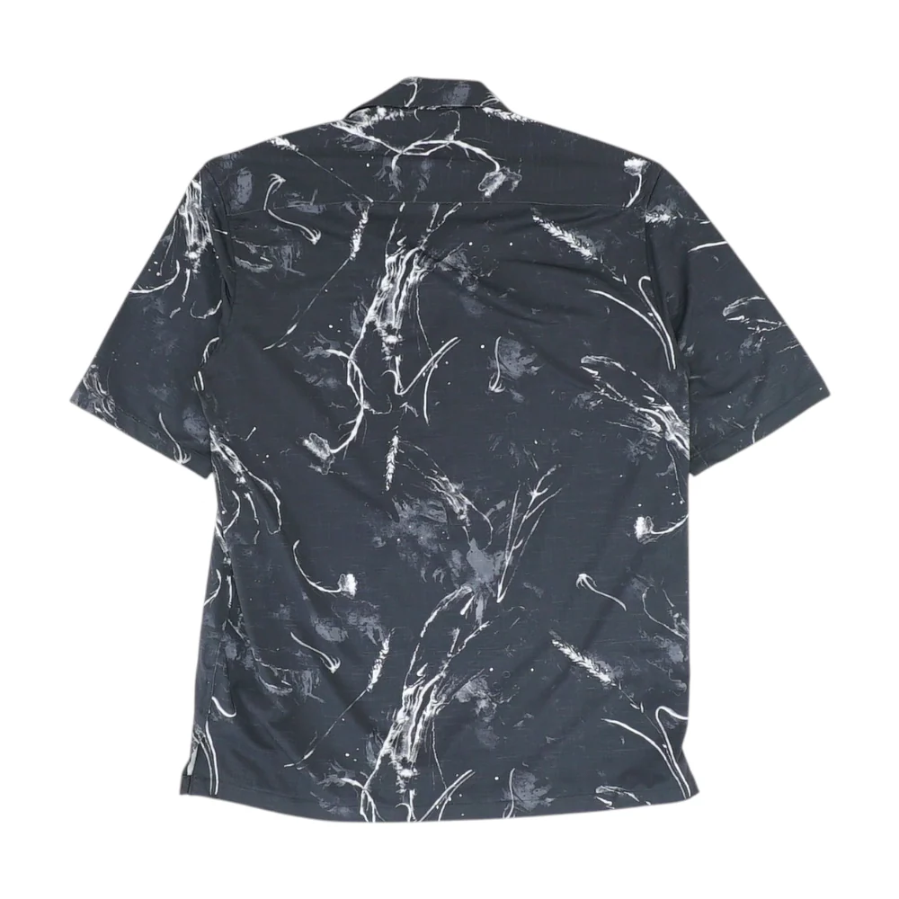 Black Graphic Short Sleeve Button Down - Image 2