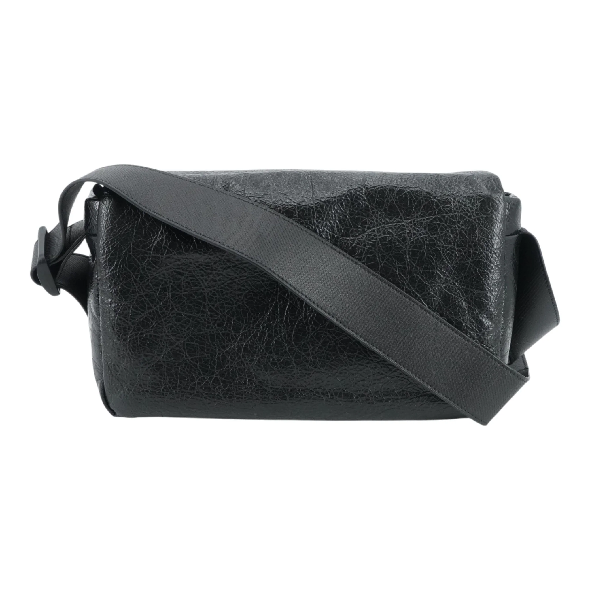 Black Monaco Flap Messenger Bag - Image 2