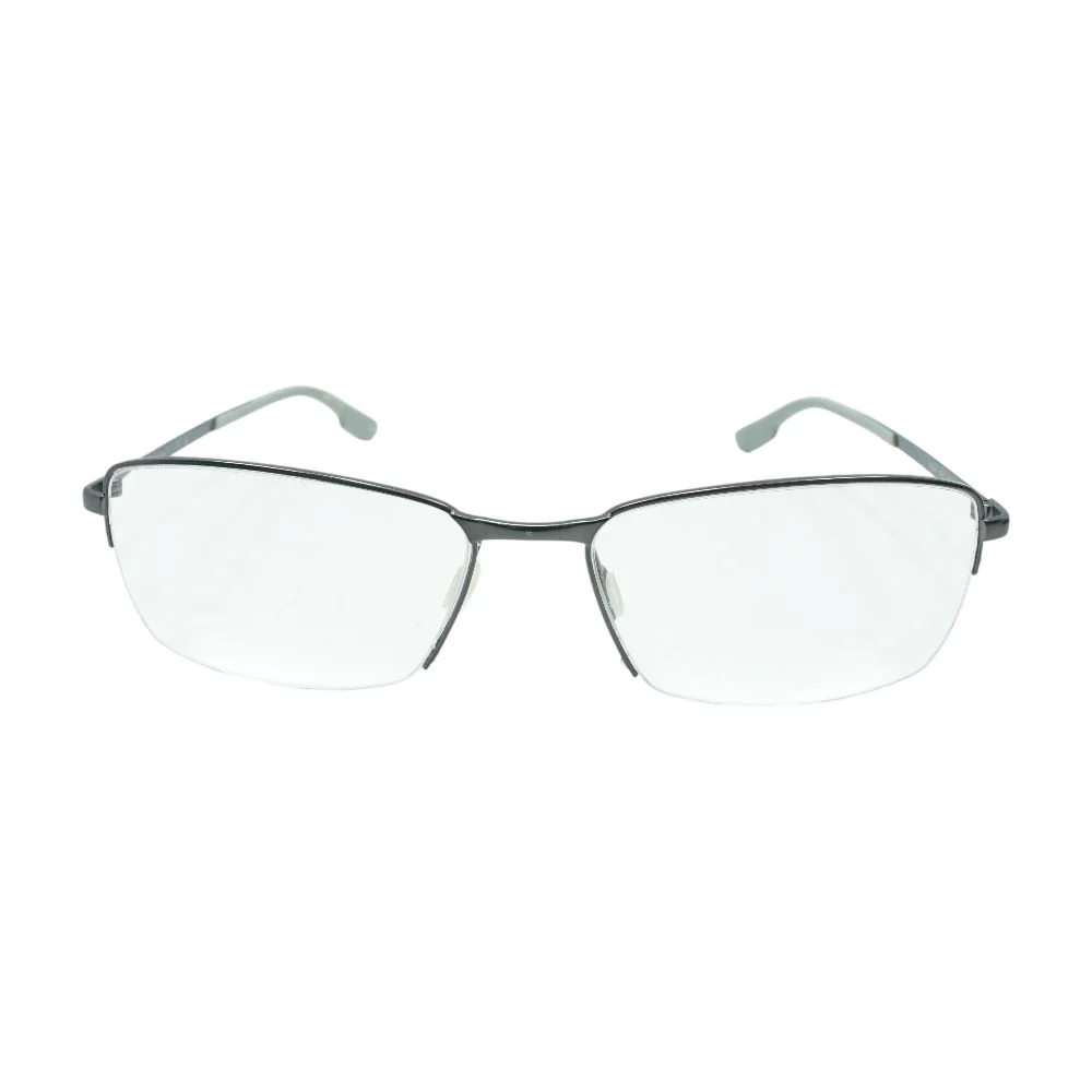 Silver C3034 Browline Unknown Prescription Eyeglasses - Image 2