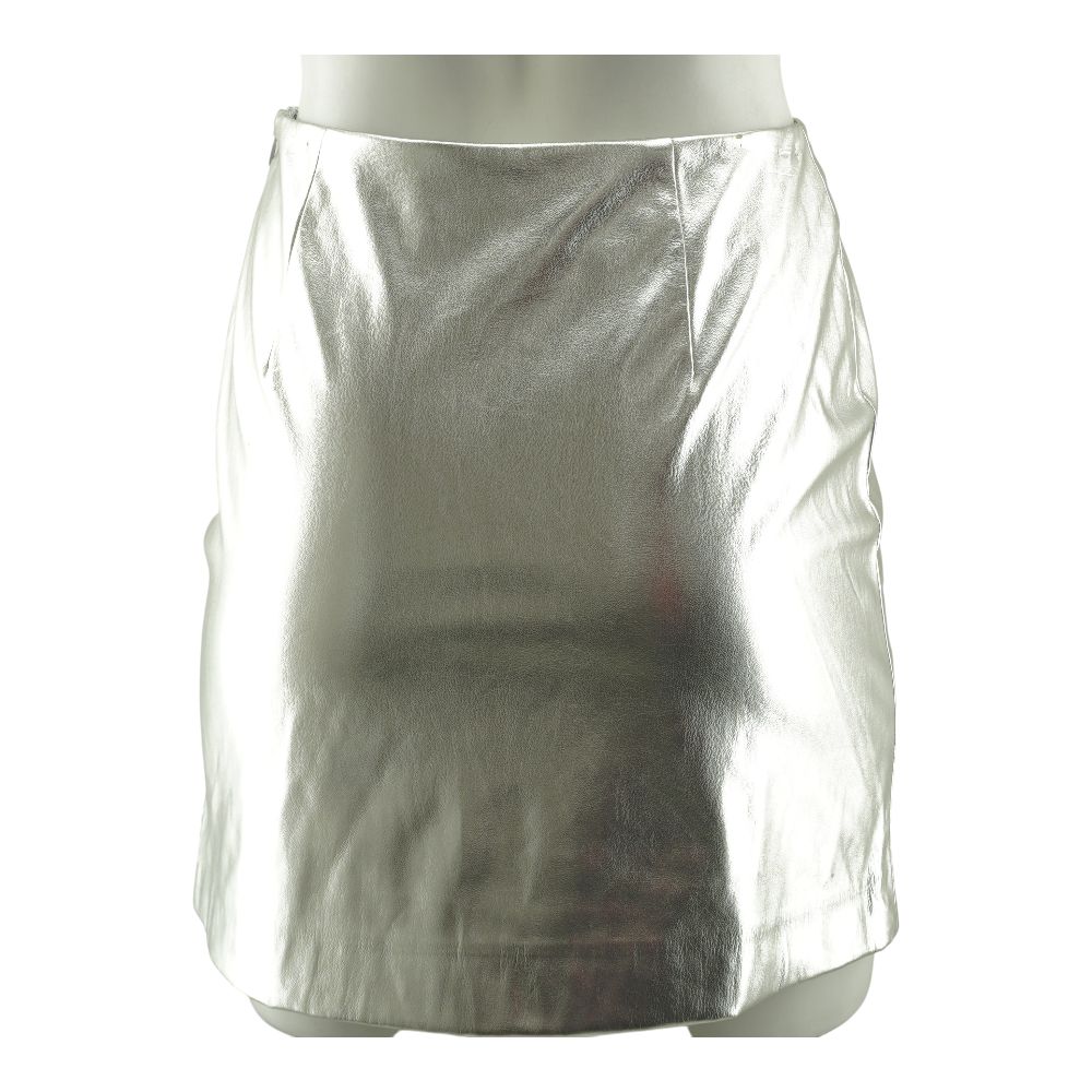 Silver Mini Skirt - Image 2